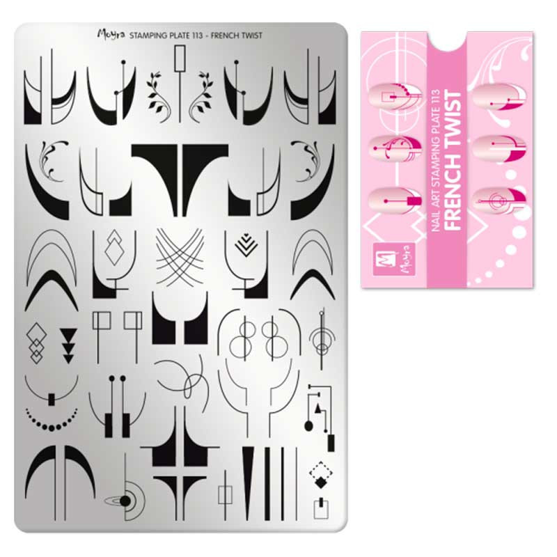 Stamping plate Moyra - French Twist - 113