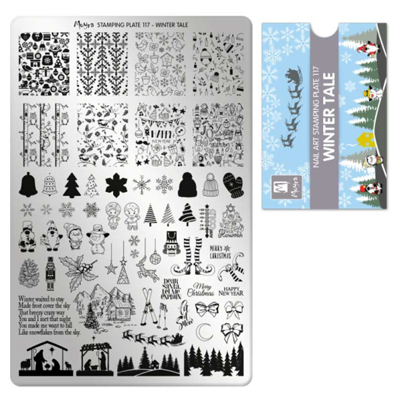 Stamping plate Moyra - Winter Tale - 117