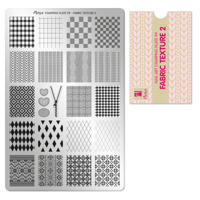 Tembeldamise plaat Moyra - Fabric Texture 2 - 99