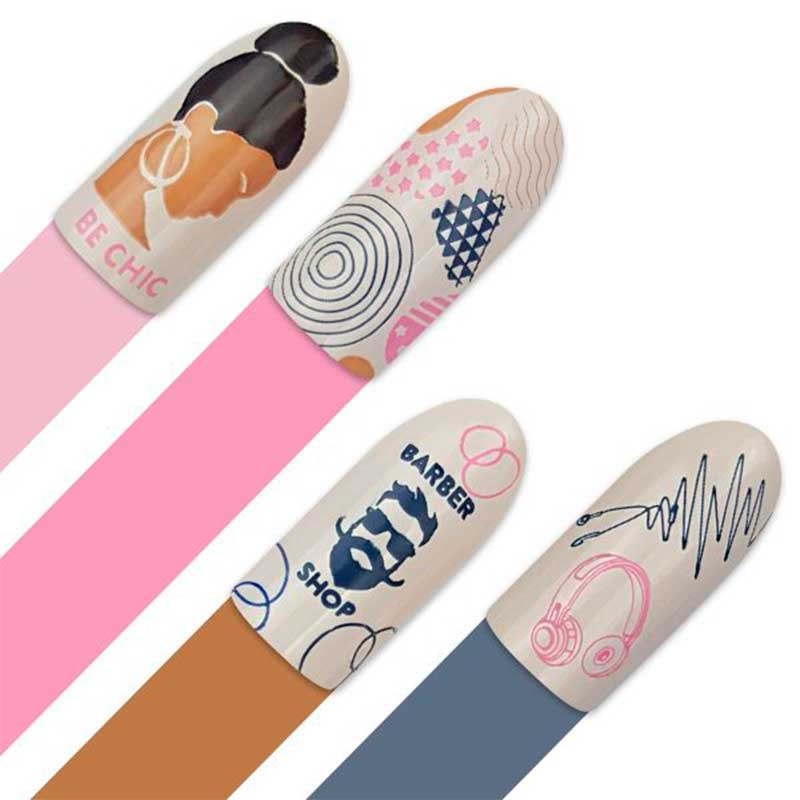Stamping plate Moyra - Designer - 103