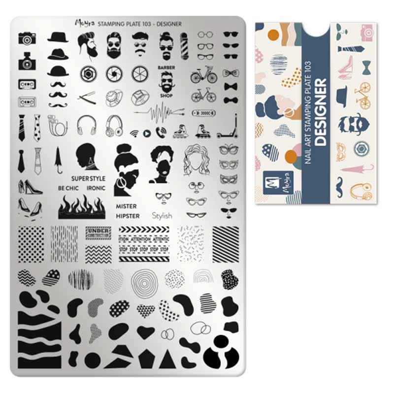 Tembeldamise plaat Moyra - Designer - 103