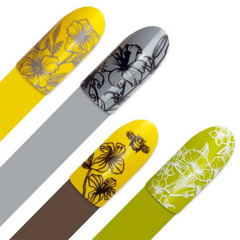 Stamping plate Moyra - Botanical - 107