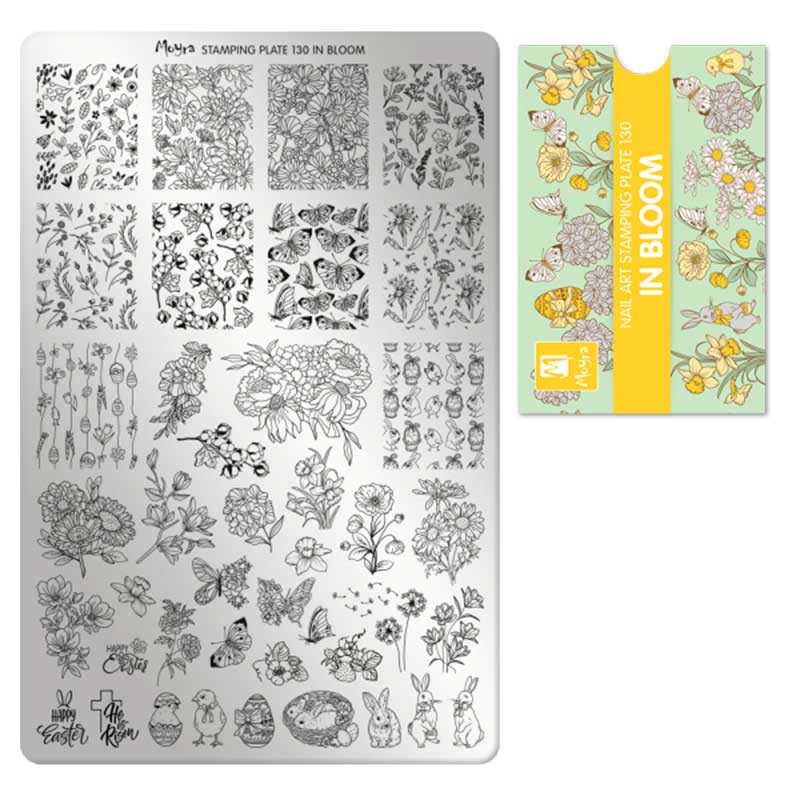 Stamping plate Moyra - In Bloom - 130