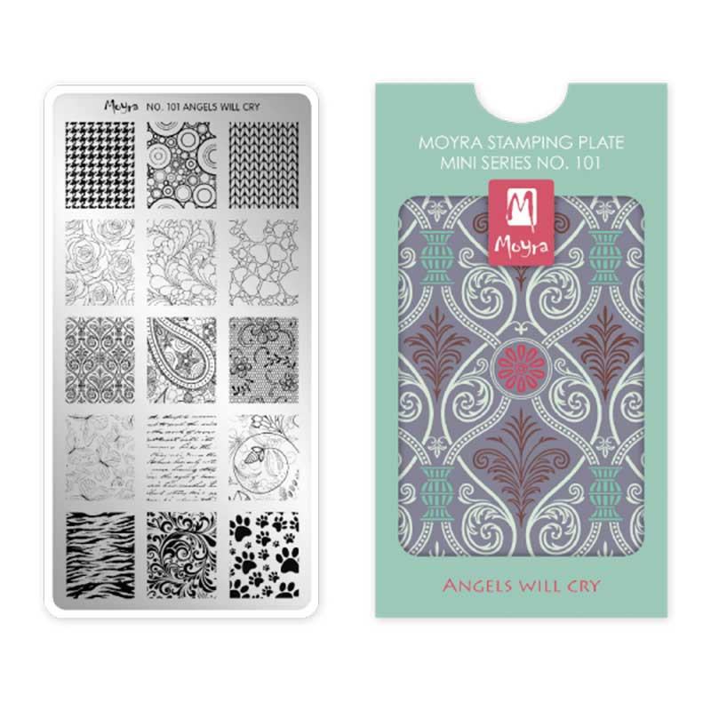 Stamping plate Moyra mini - Angels will cry - 101
