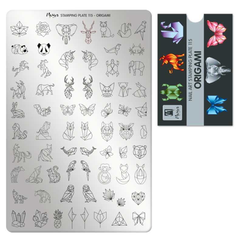 Tembeldamise plaat Moyra - Origami - 115