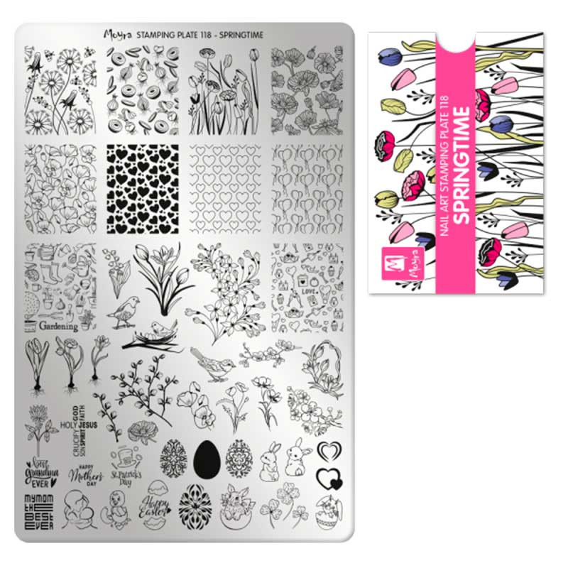Tembeldamise plaat Moyra - Springtime - 118
