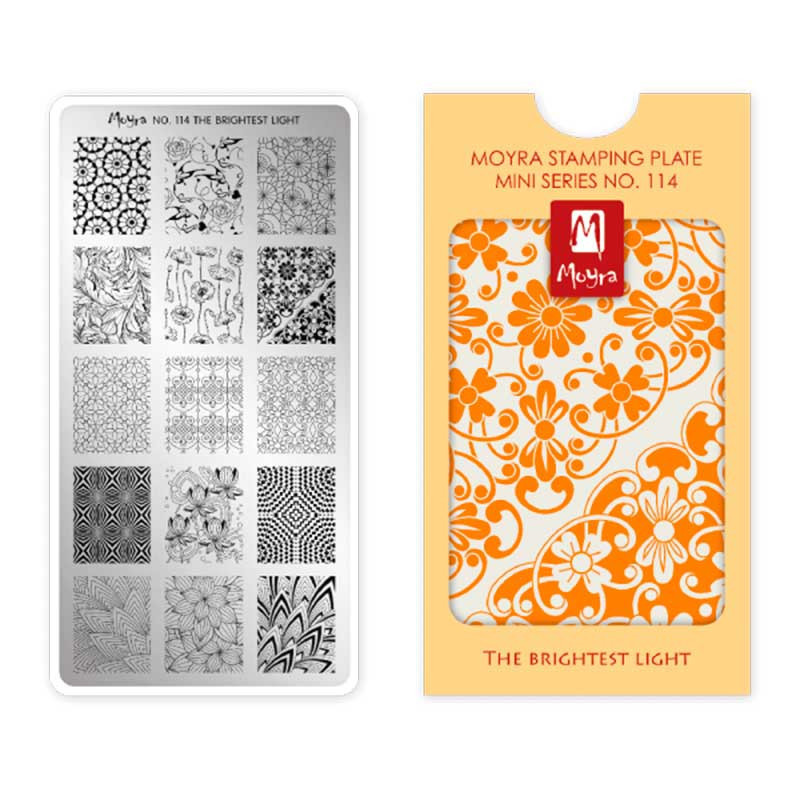 Stamping plate Moyra mini - The brightest light - 114