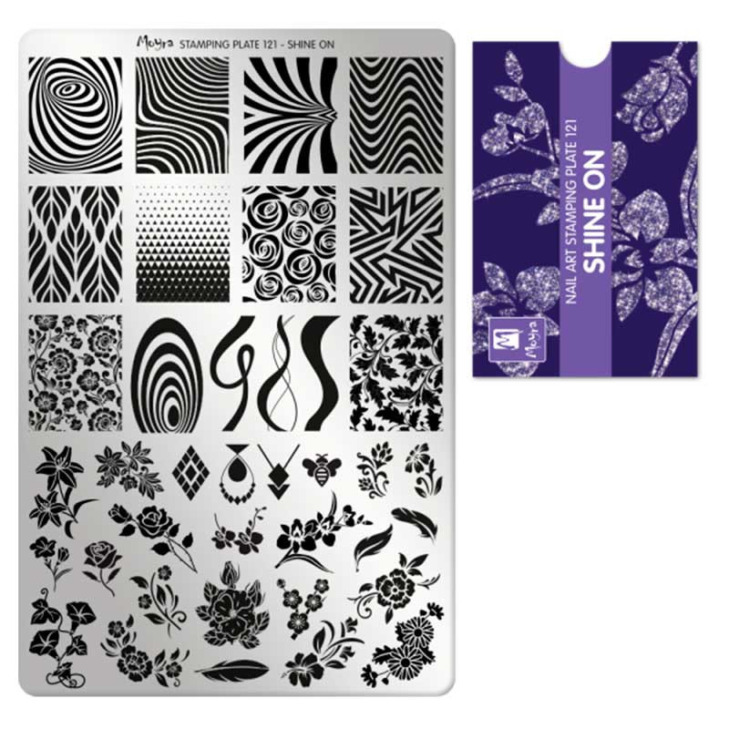 Stamping plate Moyra - Shine on - 121