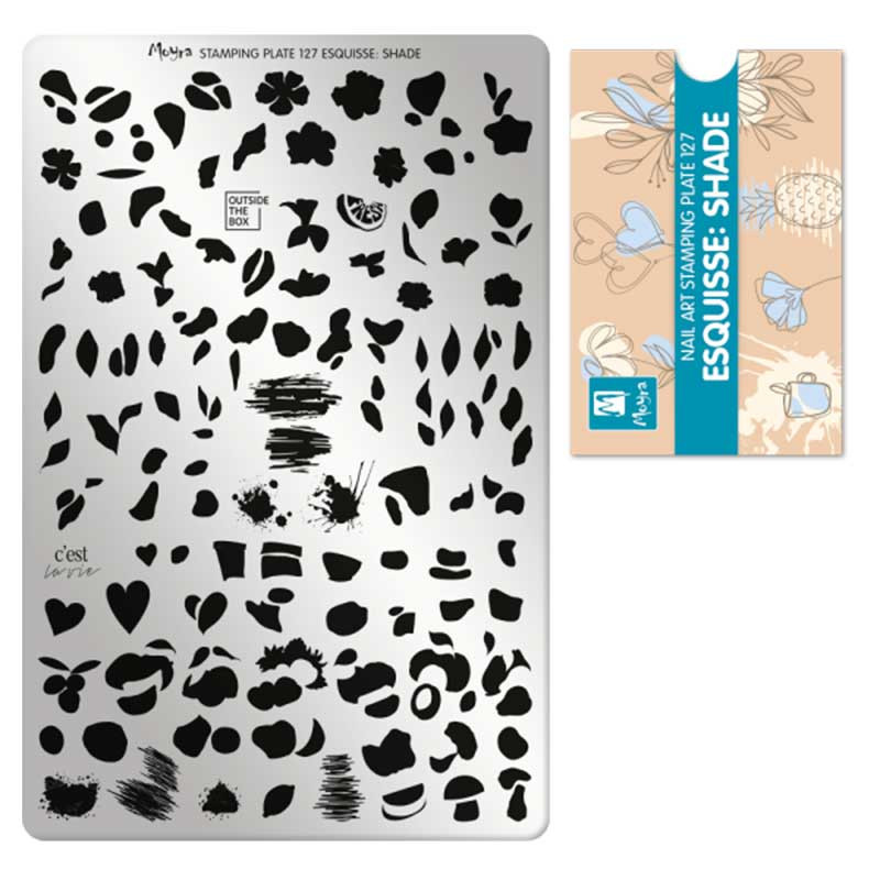 Stamping plate Moyra - Esquisse: Shade - 127
