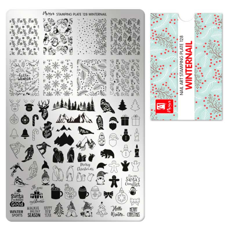 Tembeldamise plaat Moyra - Winternail - 128