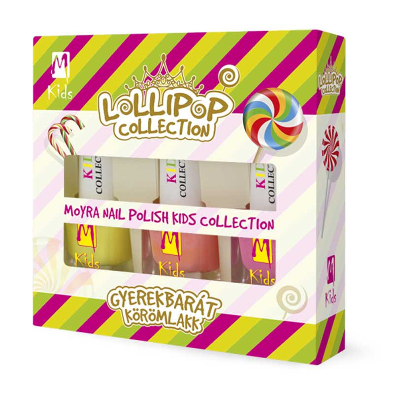 Set de esmaltes de uñas Moyra Kids Lollipop Collection