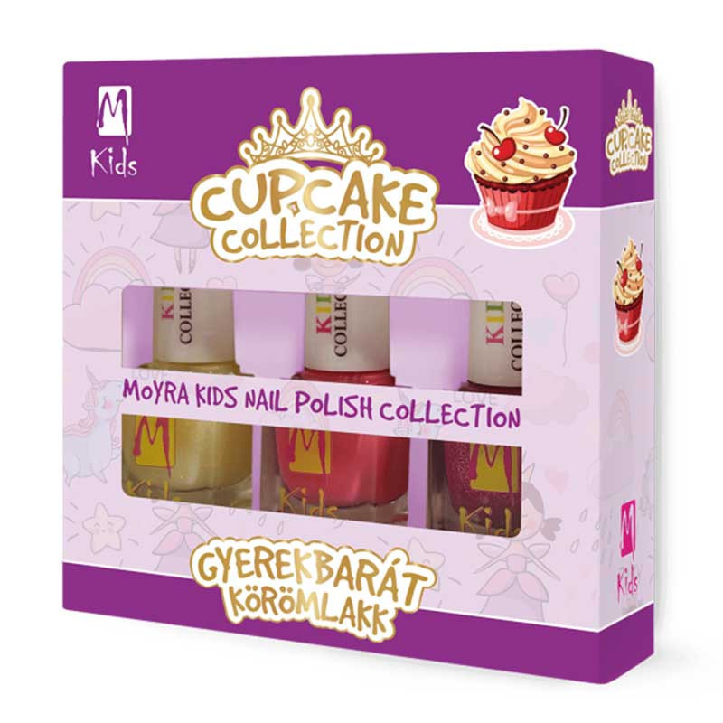 Детский набор лаков для ногтей Moyra Kids Cupcake Collection