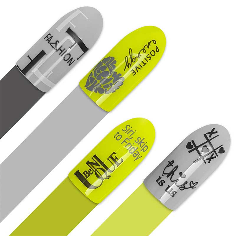 Stamping plate Moyra - Word Up - 129