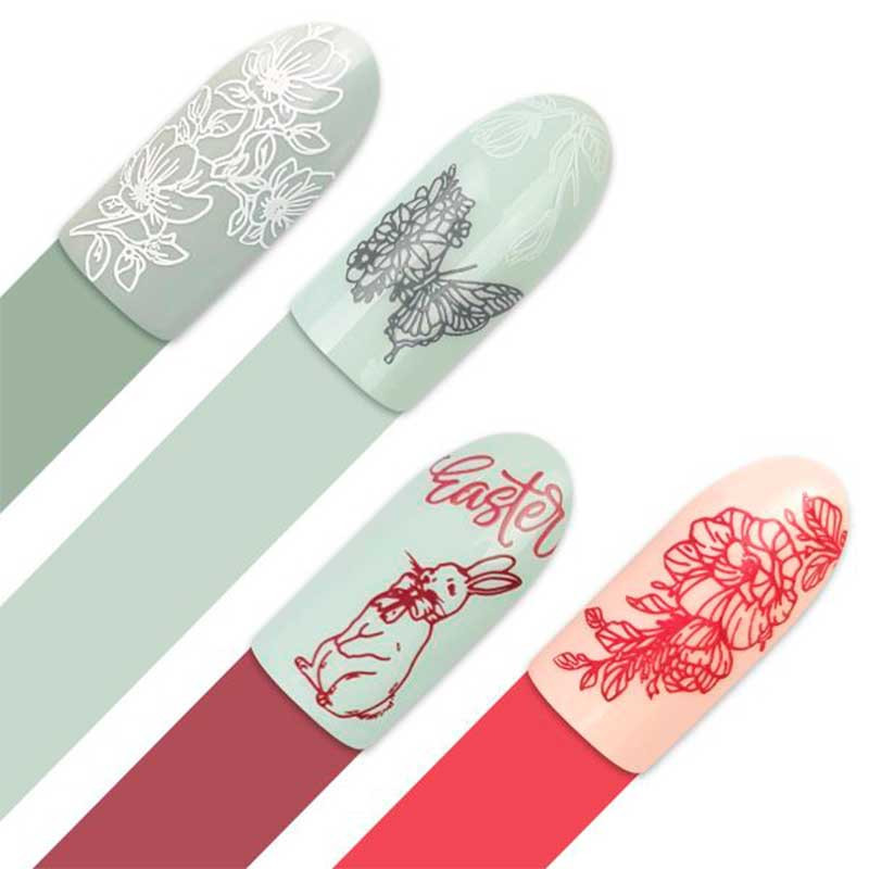 Stamping plate Moyra - In Bloom - 130