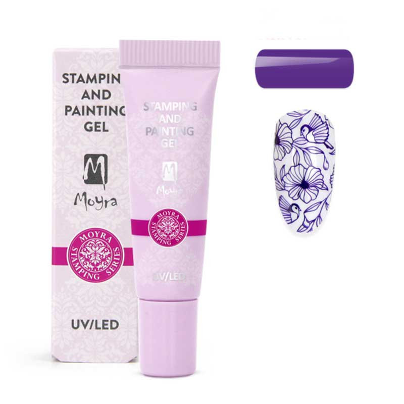 Gel-painting for stamping Moyra, Violet 05 - 7 ml