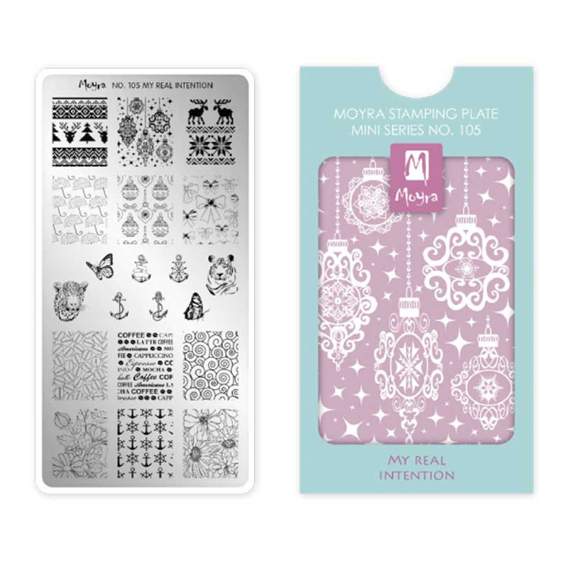 Tembeldamise plaat Moyra mini - My real intention - 105