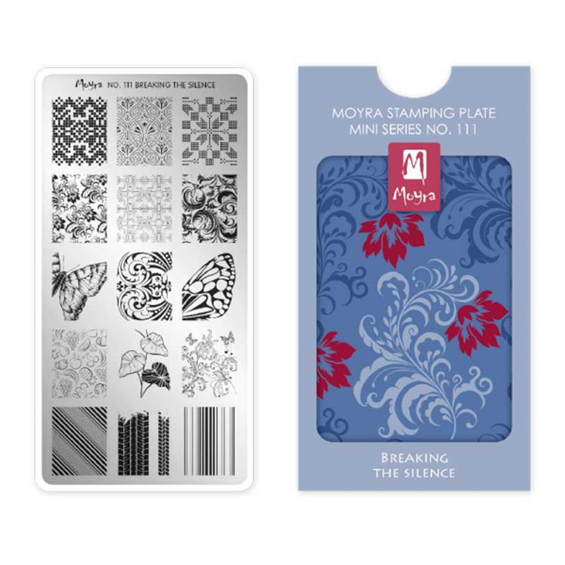 Stamping plate Moyra mini - Breaking the silence - 111