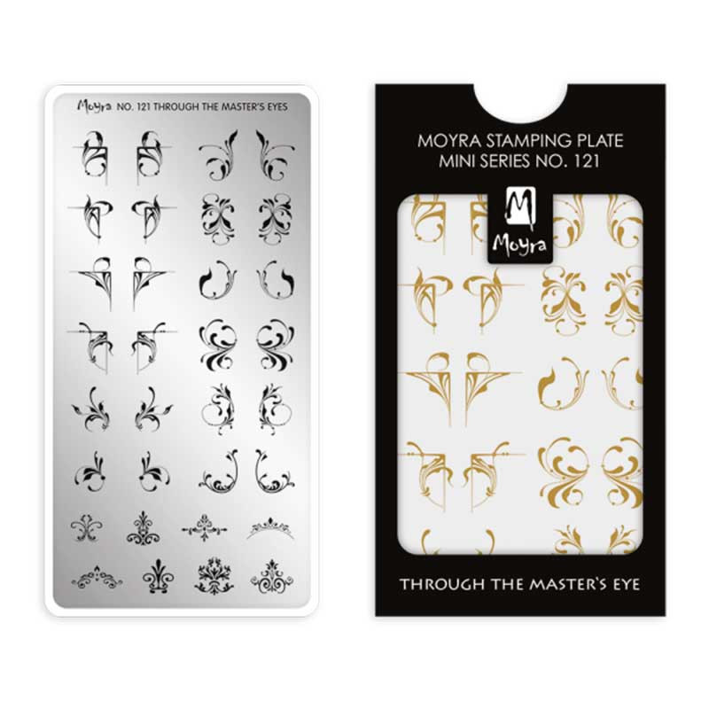 Stamping plate Moyra mini - Through the master’s eye - 121