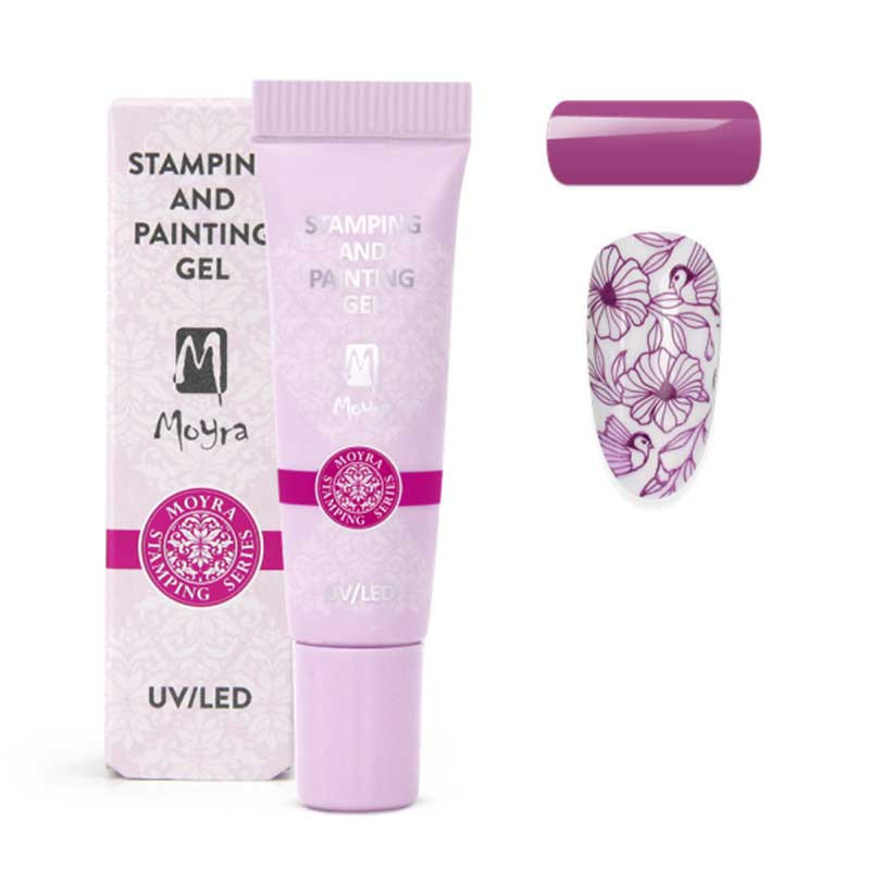 Gel-painting for stamping Moyra, Mauve 15 - 7 ml