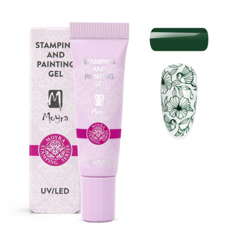 Moyra Stamping Gel Colour, verde scuro 18 - 7 ml