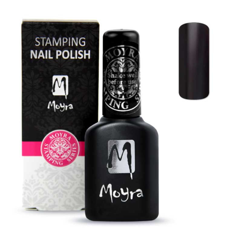 Moyra Smart Stamping Nail Polish, Black - SPS01