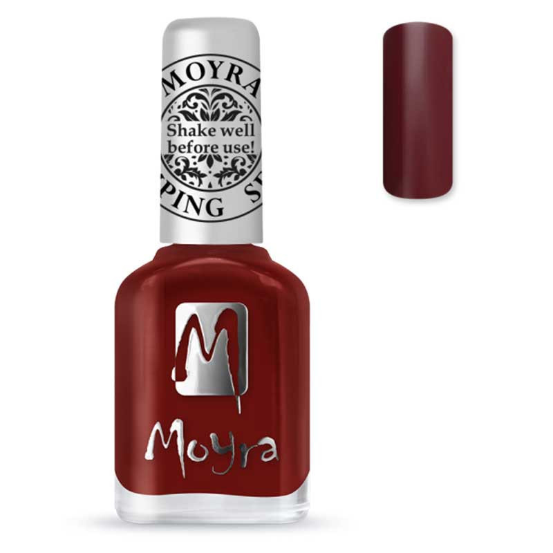 Moyra Stamping Nail Polish, SP03 - Burgundy Red