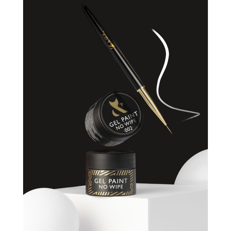 Gel Paint No Wipe F.O.X, Black 002 - 5 ml