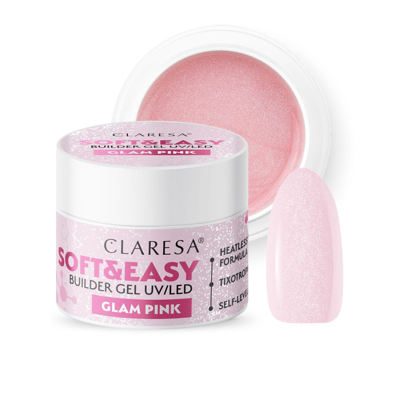 Builder gel Claresa SOFT&EASY, Glam Pink