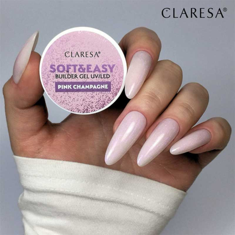 Builder gel Claresa SOFT&EASY, Pink Champagne