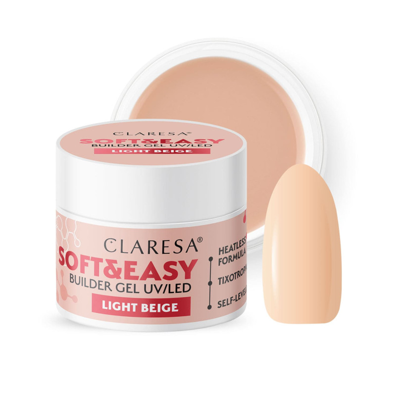 Builder gel Claresa SOFT&EASY, Light Beige