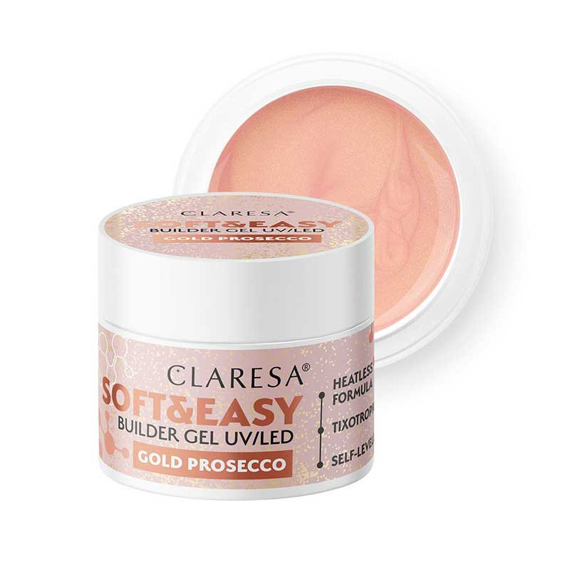 Builder gel Claresa SOFT&EASY, Gold Prosecco