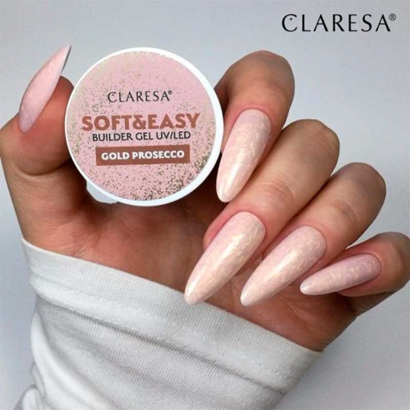 Builder gel Claresa SOFT&EASY, Gold Prosecco