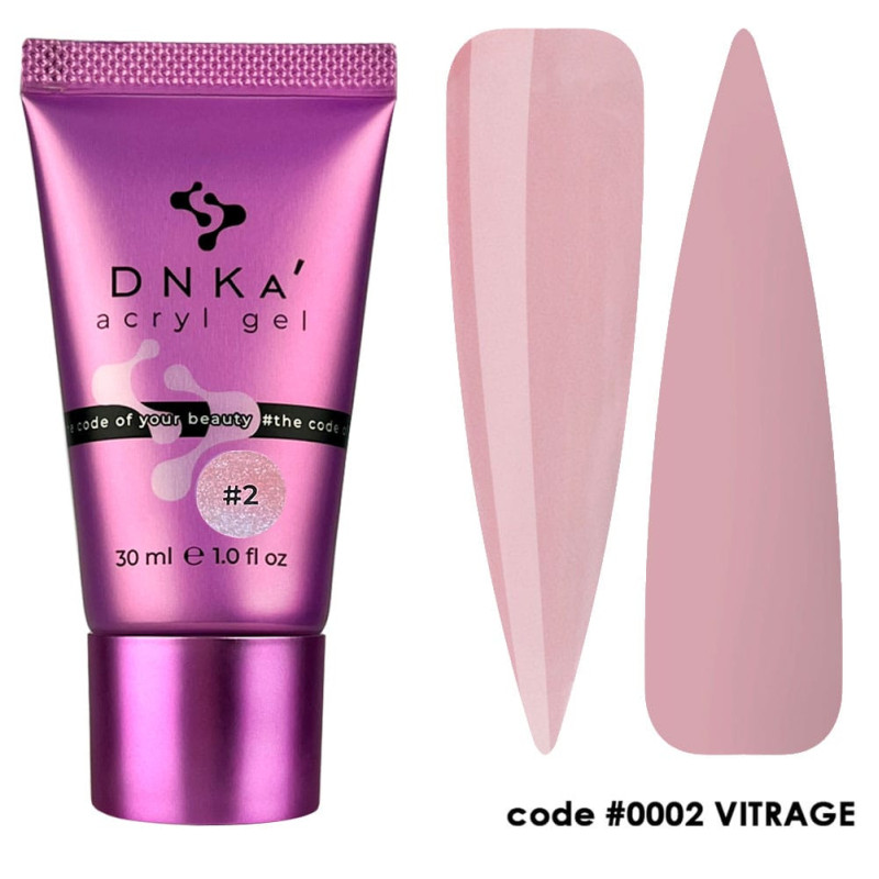 Аcryl Gel DNKa No. 0002 Vitrage - 30 ml (tube)