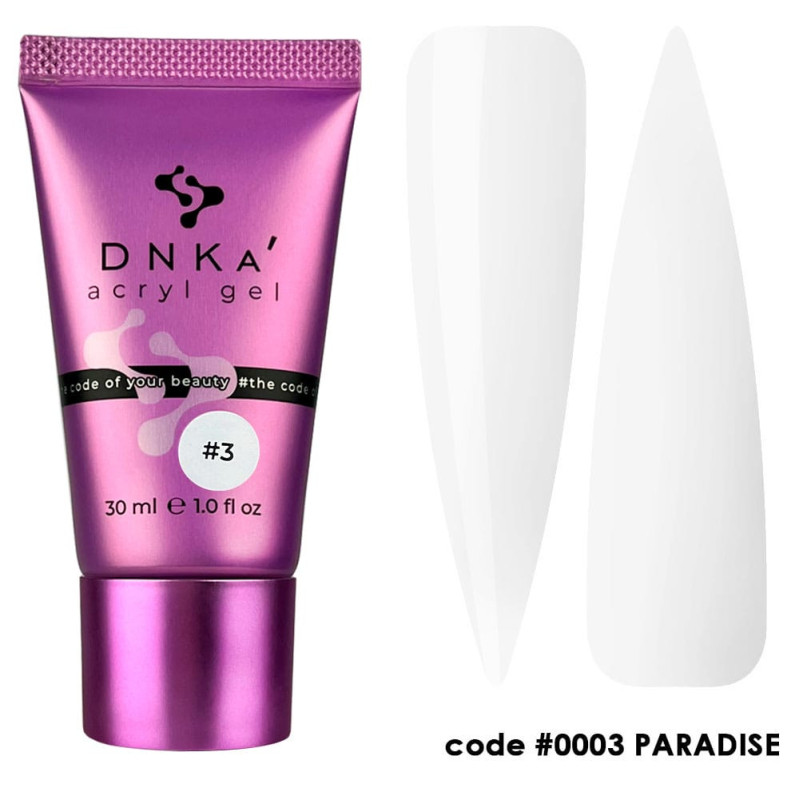 Аcryl Gel DNKa No. 0003 Paradise - 30 ml (tube)