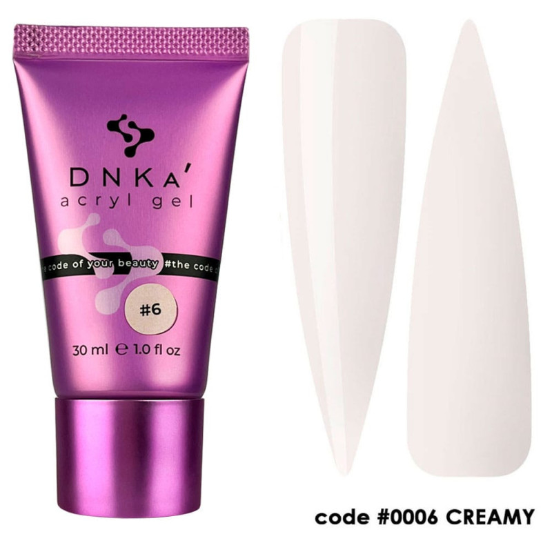 Аcryl Gel DNKa No. 0006 Creamy - 30 ml (tube)