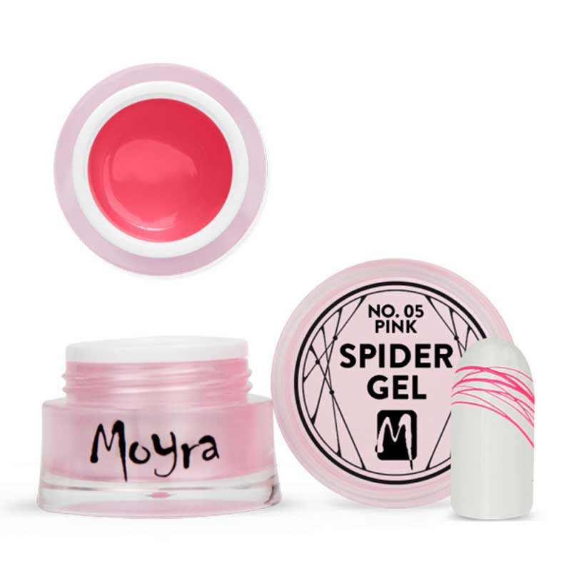 Гель-паутинка Moyra Spider gel No. 05 Pink - 5 ml