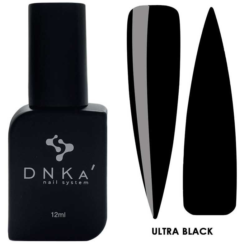 Gel Nagellack DNKa Ultra Black, 12 ml