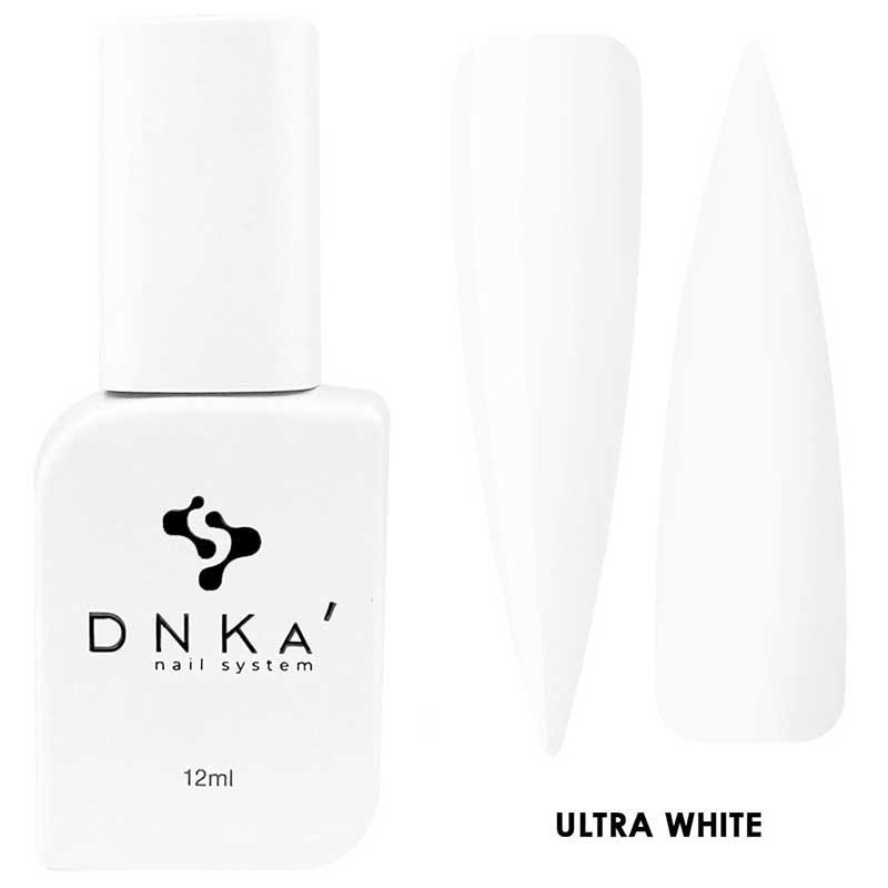 Esmalte semipermanente DNKa Ultra White, 12 ml