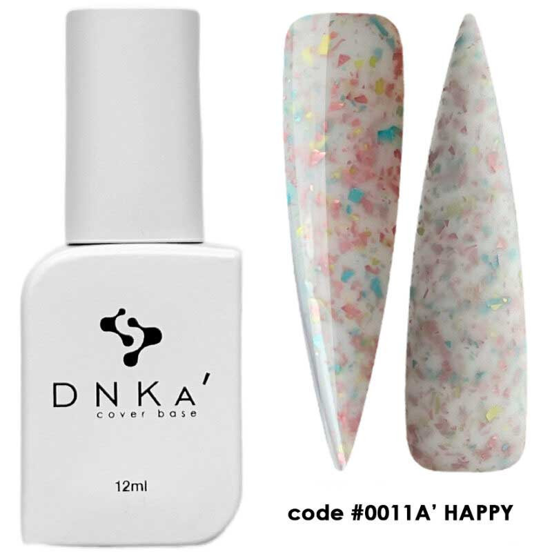 Камуфлирующая база для ногтей No. 0011A Happy DNKa