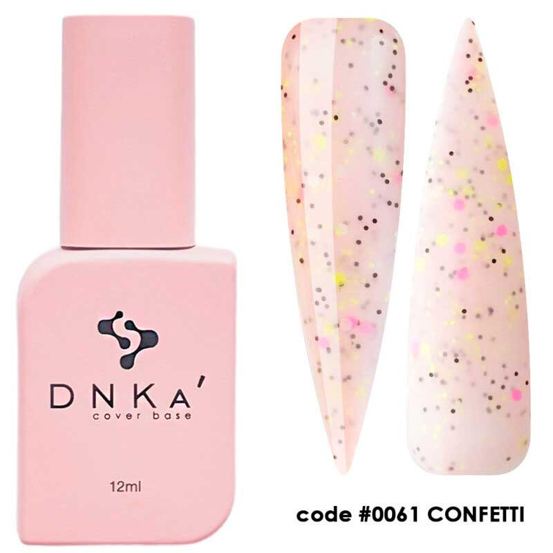 Камуфлирующая база для ногтей No. 0061 Confetti DNKa