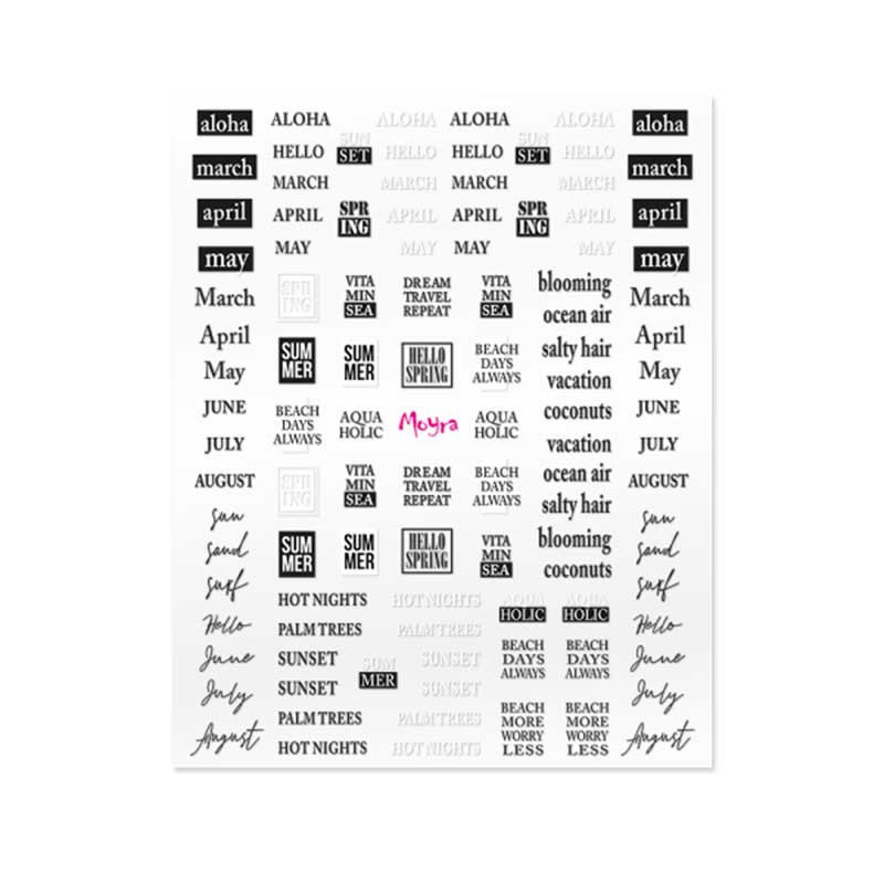 Moyra nail sticker - 17