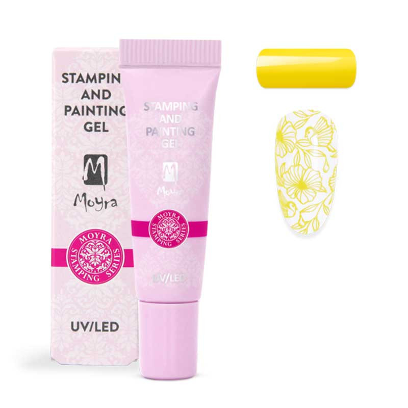 Moyra Stamping Gel Colour, keltainen 02 - 7 ml