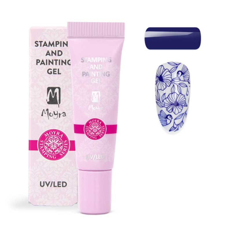 Moyra Stamping Gel Colour, sinine 06 - 7 ml