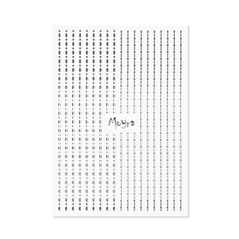Наклейка для ногтей Moyra, Серебро - 02