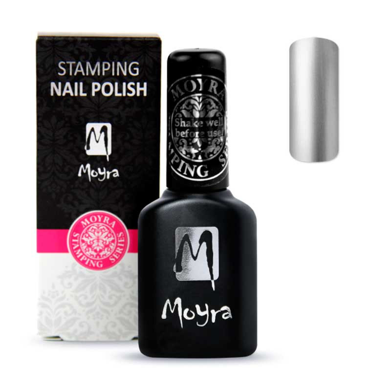 Лак для стемпинга Moyra Smart, Серебряный - SPS03