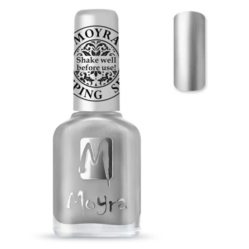 Moyra Stamping Varnish, SP25 - Chrome Silver