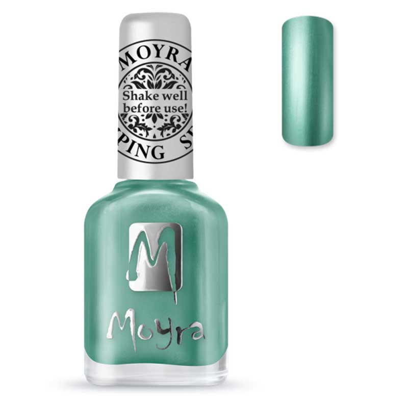 Moyra Stamping Varnish, SP27 - Chrome Green