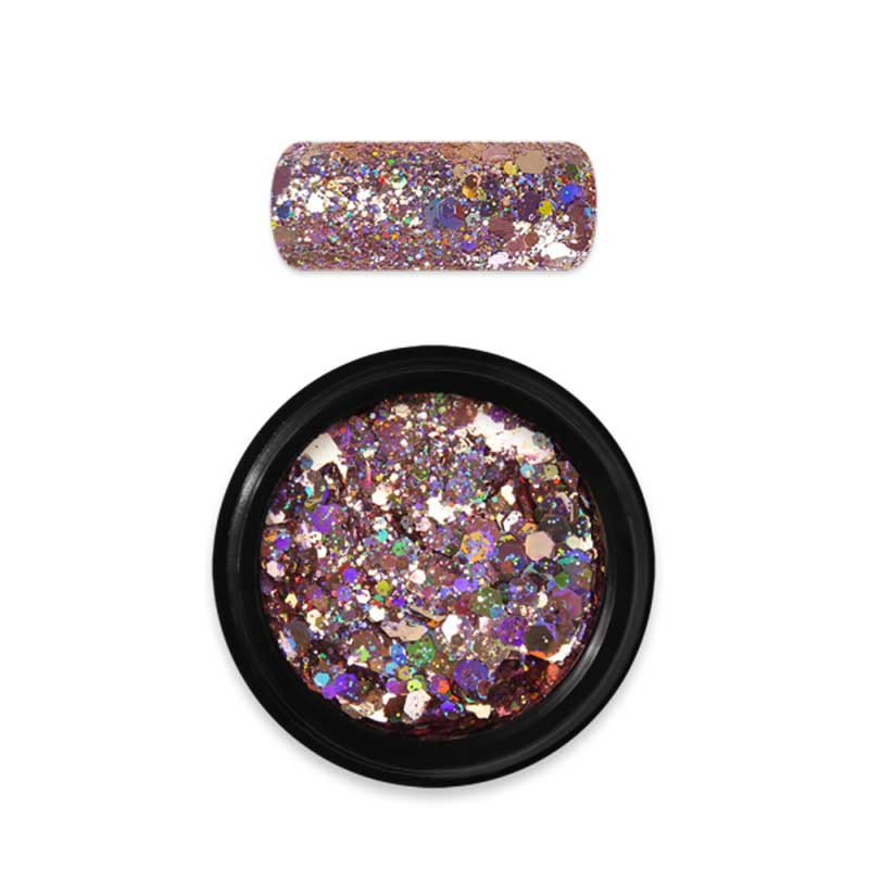 Moyra holo glitter mix nro 06 Ruusukultaa