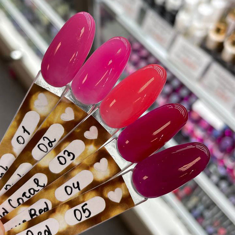 Acrygel Moyra Fusion Colour nro 04 Hibiskuksenpunainen - 15 g