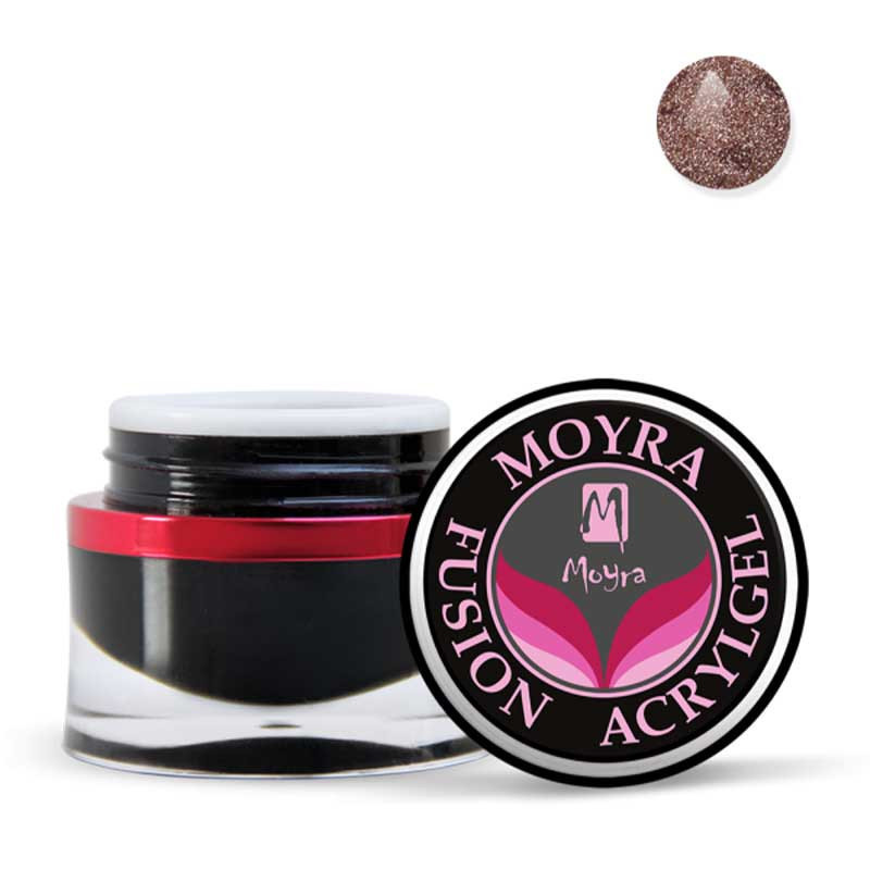 Acrygel Moyra Fusion Colour nro 106 Rosegold Glittery Shine - 15 g